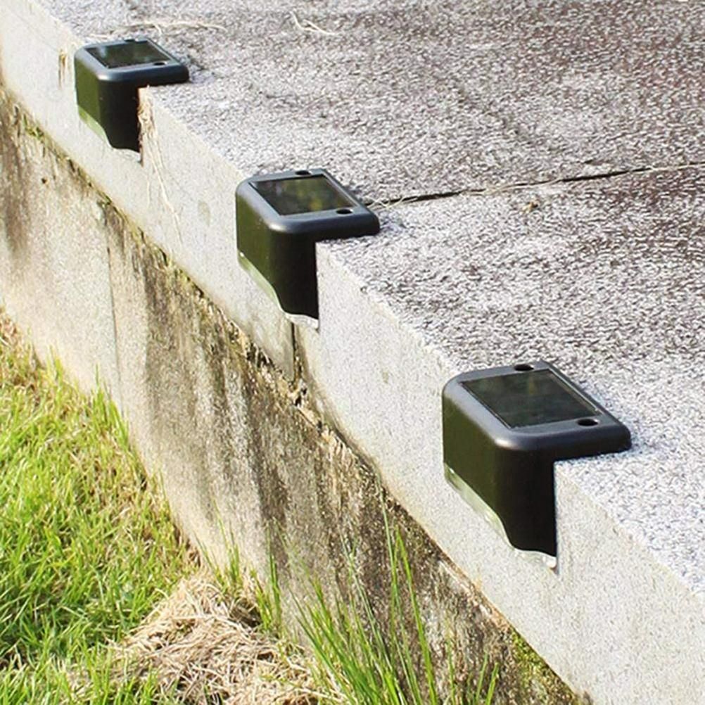 Outdoor Solar Deck Lights Solar Step Lights Waterproof Led Solar Lights White view 3