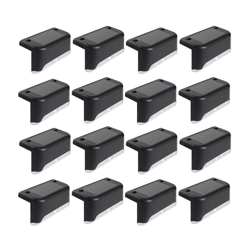 Outdoor Solar Deck Lights Solar Step Lights Waterproof Led Solar Lights White view 2