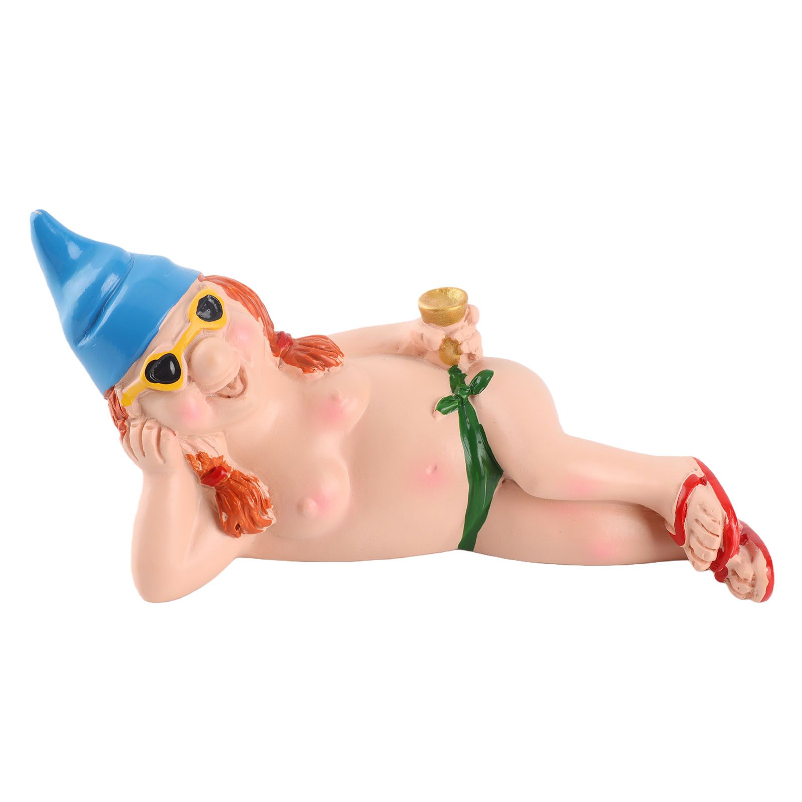 Garden Goblin Art Decoration Funny Elf Statue Resin Dwarf Naughty Garden view 2