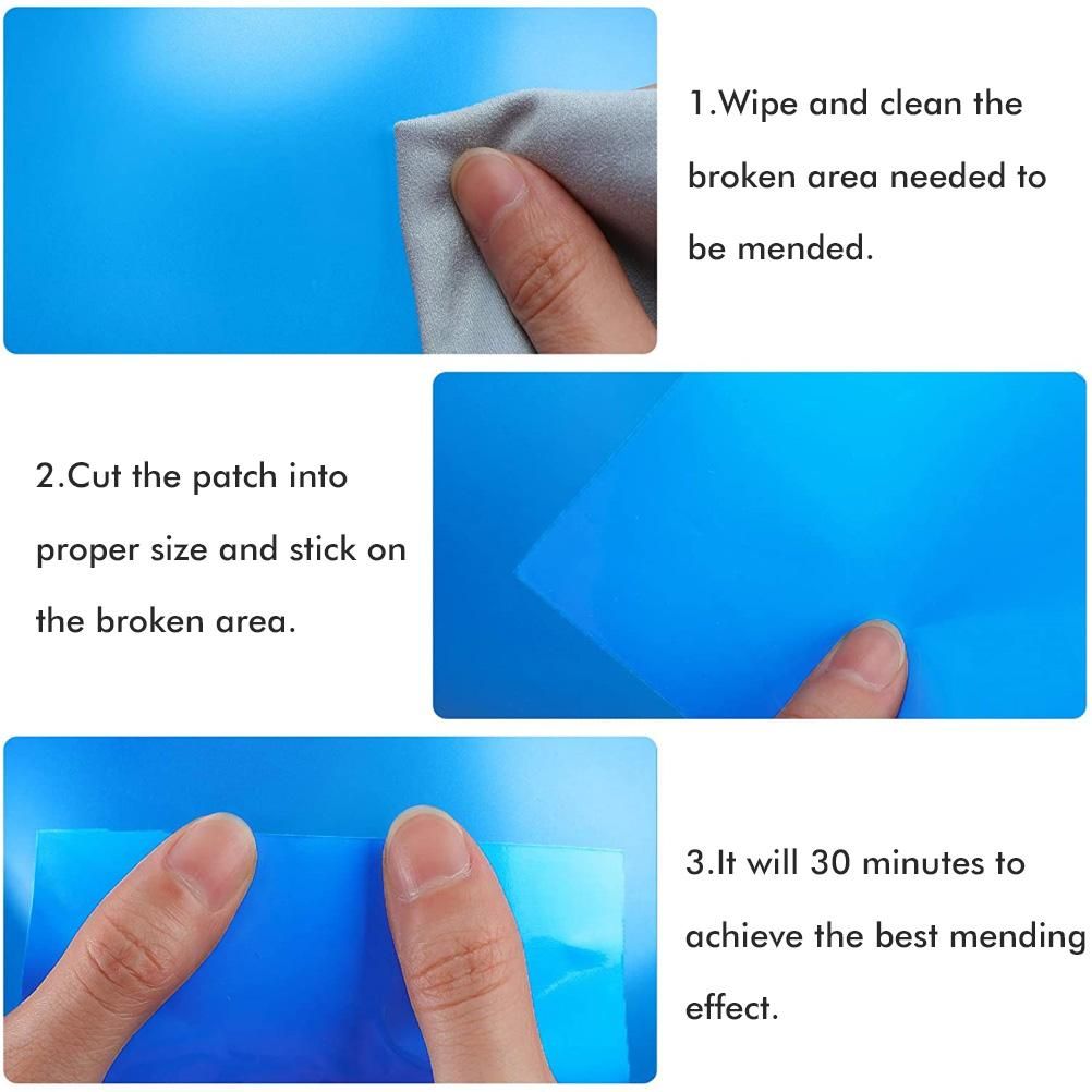10PCS Self Adhesive Repair Patches Round PVC Patches for Inflatable Pool Boat view 5