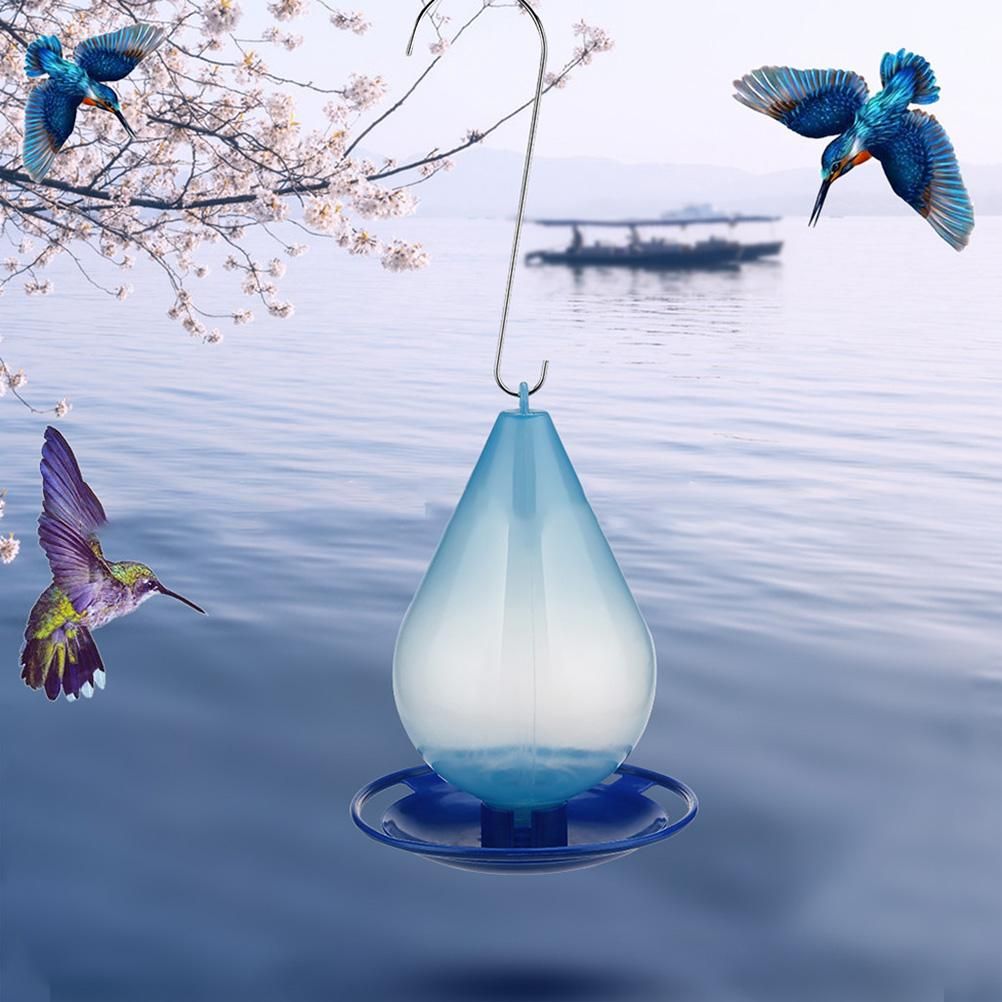 Bird Feeder Hanging Hummingbird Water Feeding Device Garden Wild Bird Drinking view 3