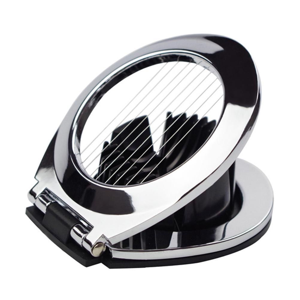 2 in 1 Zinc Alloy Boiled Egg Cutter Grater Household Egg Cutting Tool Cooking — image 1