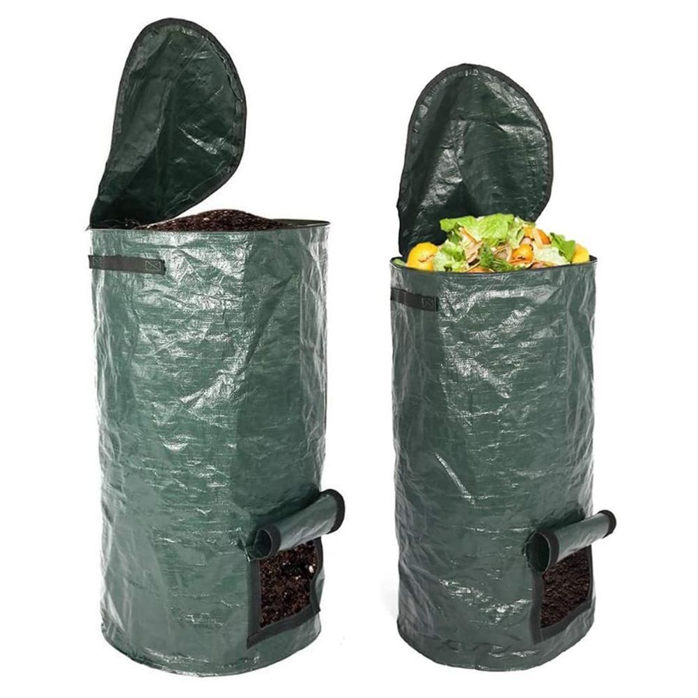 2 Pack Organic Compost Bags 15 Gallon 34 Gallon Garden Compost Bins Reusable view 2