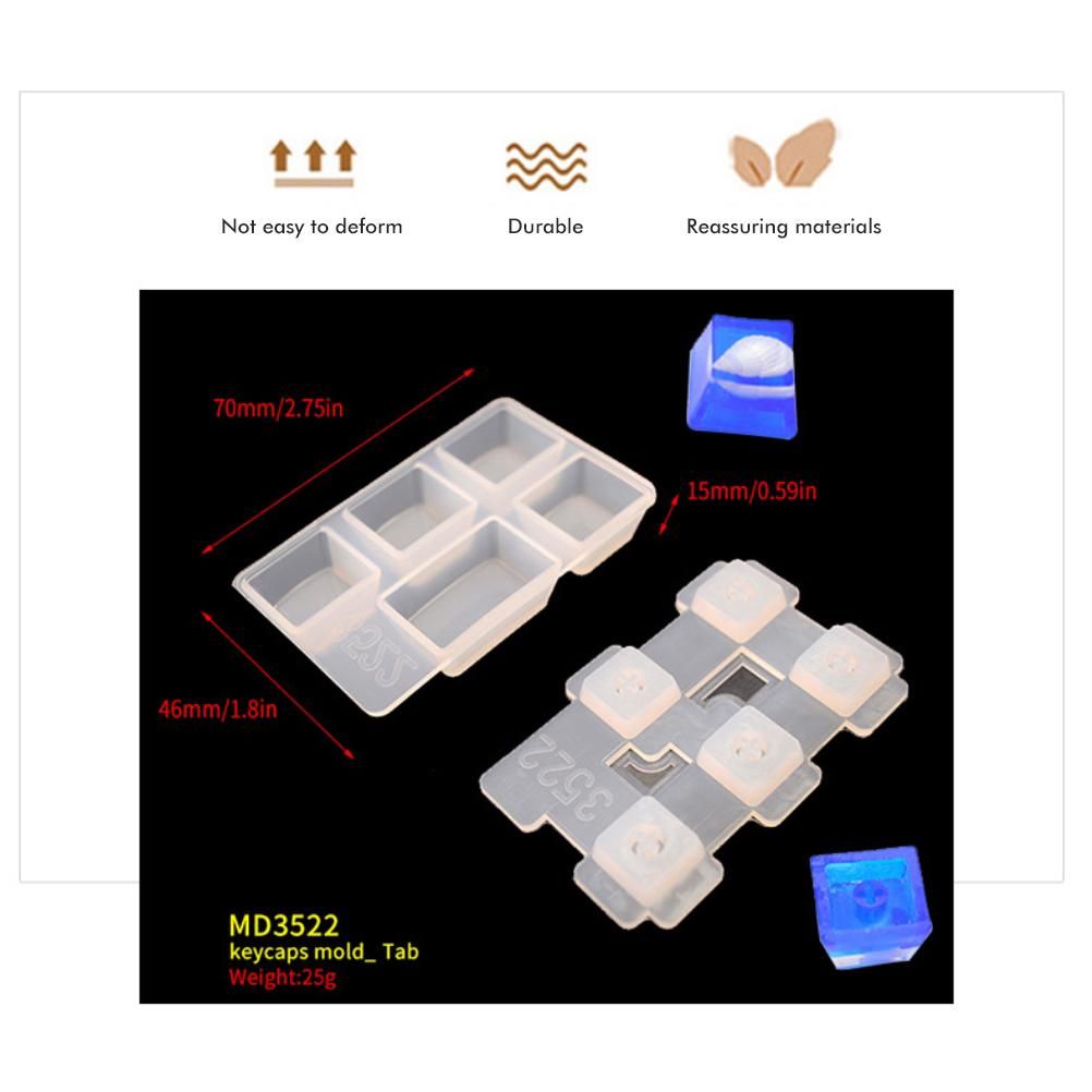 DIY Mechanical Keyboard Keycap Silicone Mold Soft Durable Keys Mold view 11