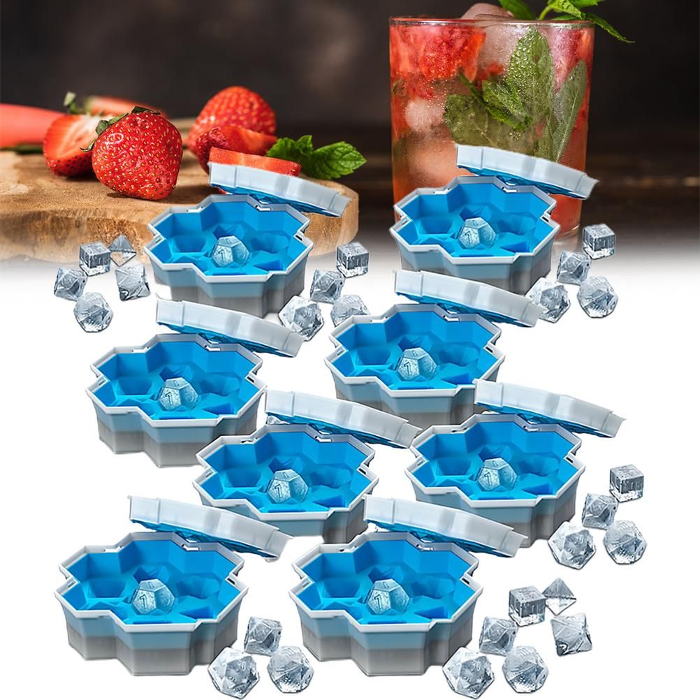 Ice Dice Sieve Ice Mold Ice Bucket Game Tray Soft Frozen Silicone Trays view 3