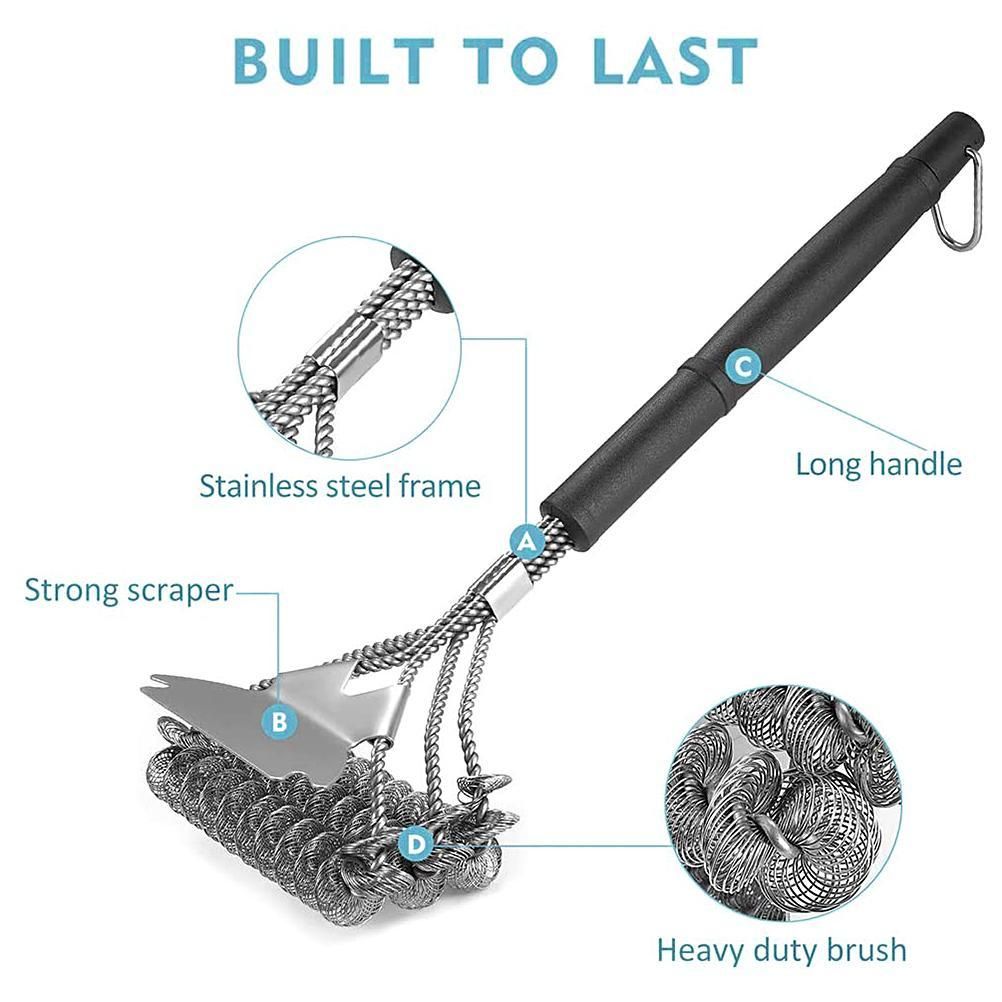 Stainless Steel Grill Brush and Scraper Bristle Free Barbecue Brush for Gas view 5