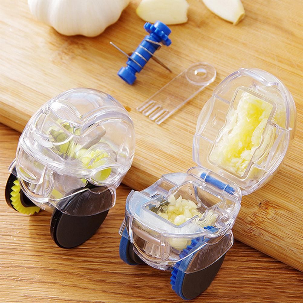 Garlic Mincer Garlic Chopper Rolling Manual Garlic Crusher with Wheel Kitchen view 8