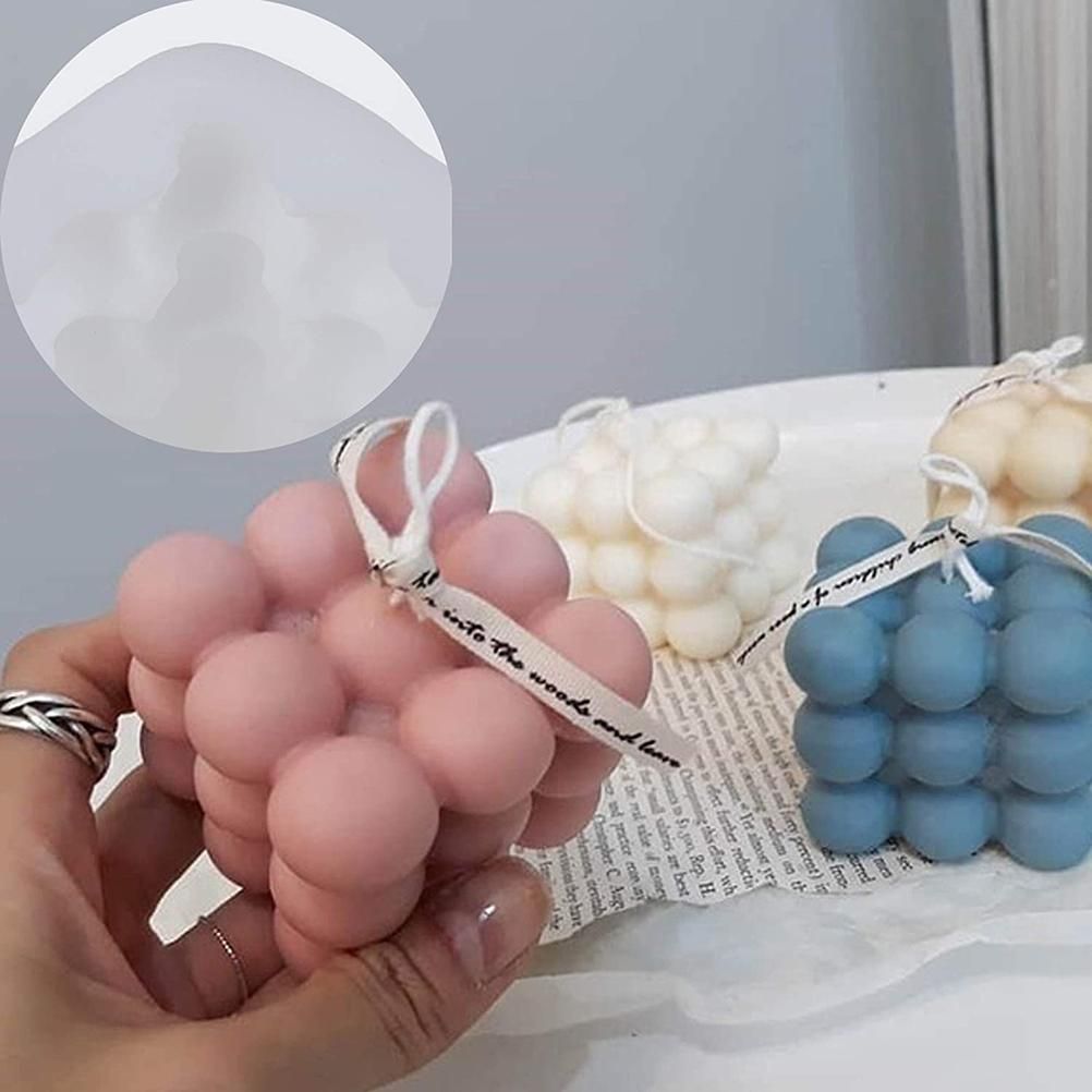 2 Pcs Silicone Candles Molds 3D Handmade Candles Molds for Candle Making view 3