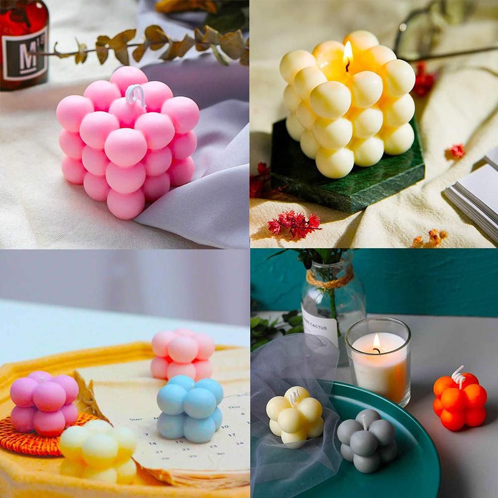 2 Pcs Silicone Candles Molds 3D Handmade Candles Molds for Candle Making view 5