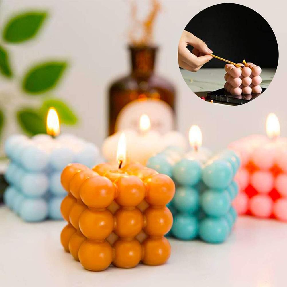 2 Pcs Silicone Candles Molds 3D Handmade Candles Molds for Candle Making view 7