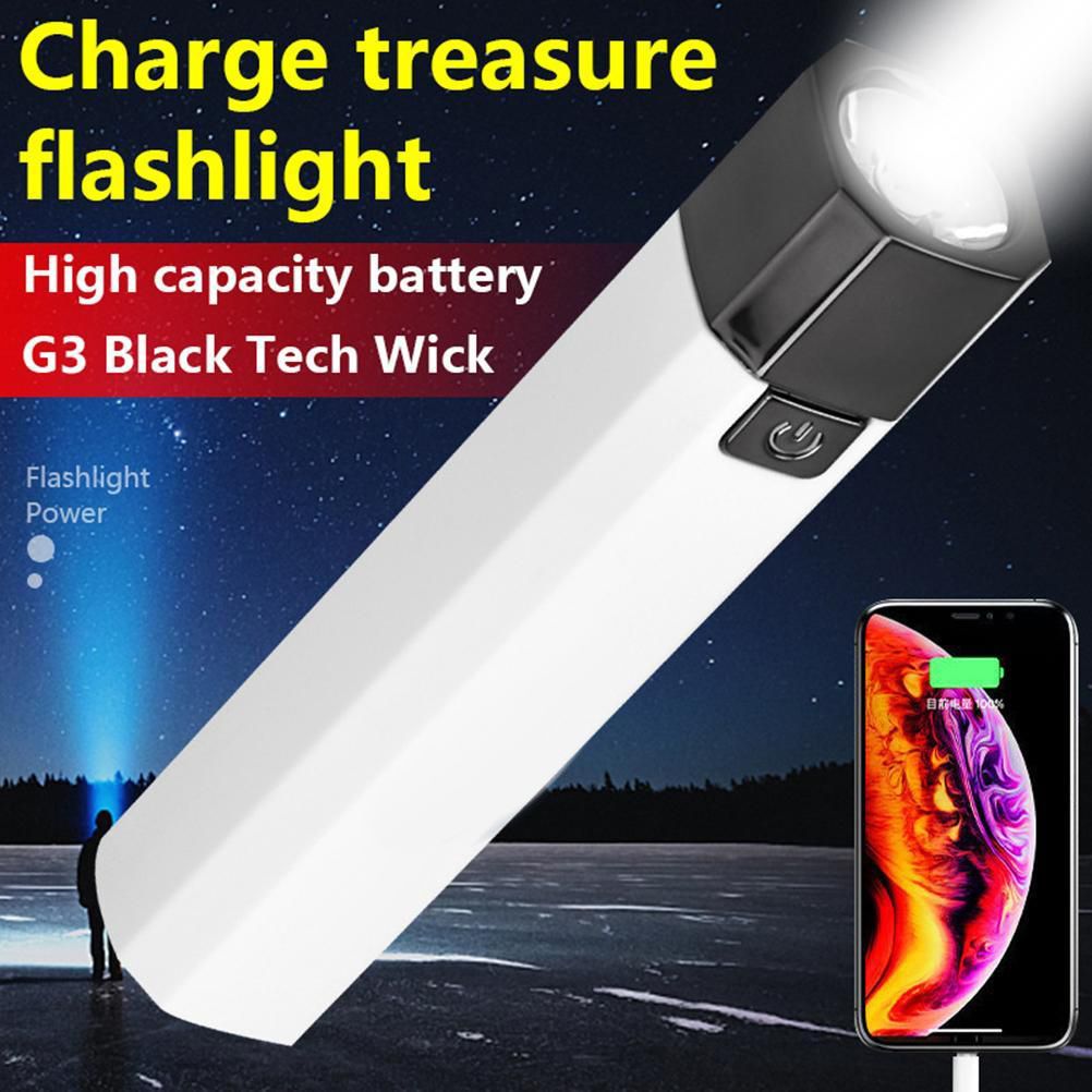 USB Rechargeable LED Flashlights Emergency Flashlight 3 Lighting Modes view 6