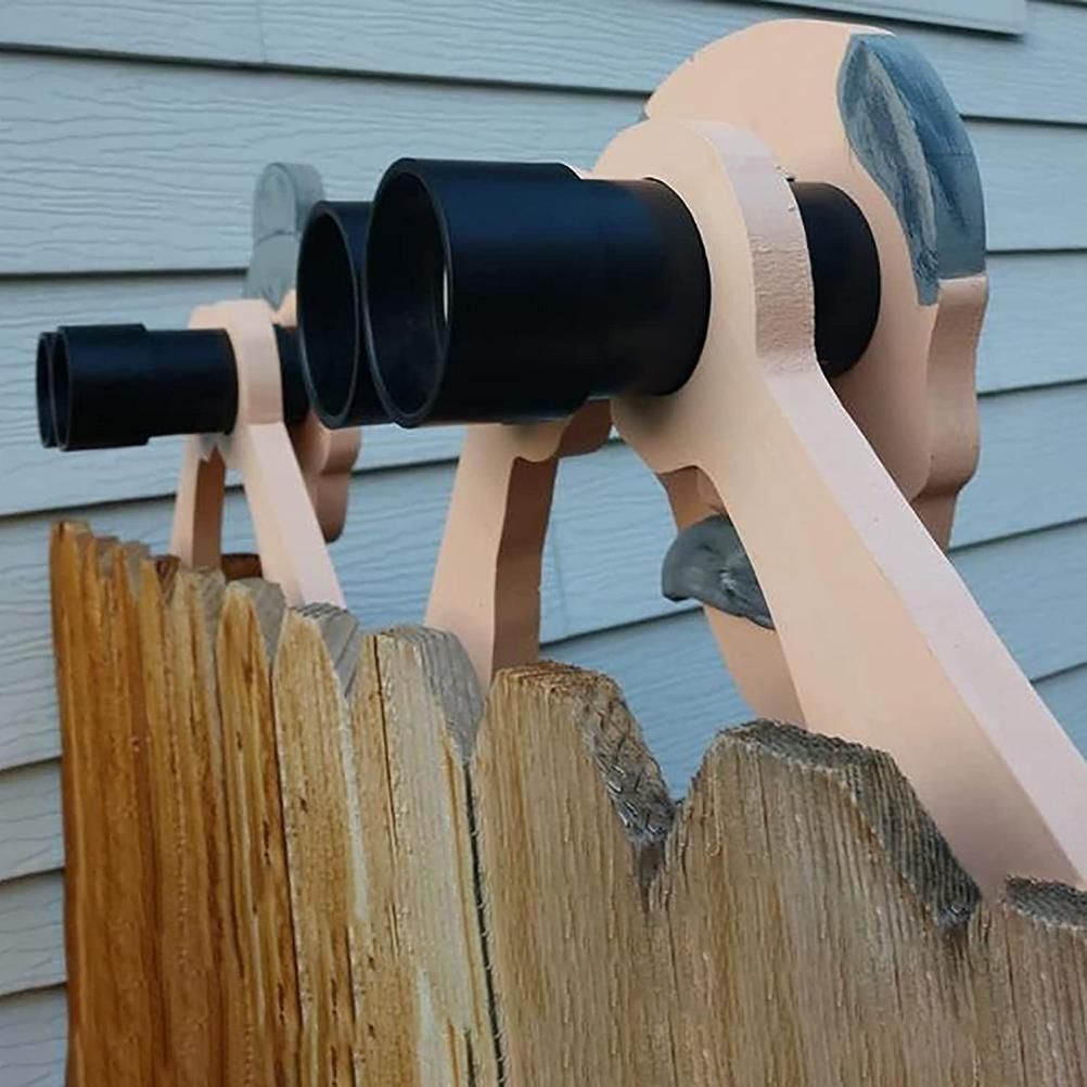 Funny Fence Decoration Nosy Old Man and Lady Yard Sign Decoration for Patio view 10