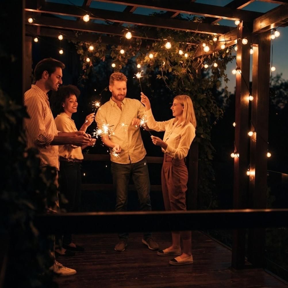 Solar Fairy Lights Outdoor Solar Bulbs String Lights 8 Modes IP44 Waterproof view 8
