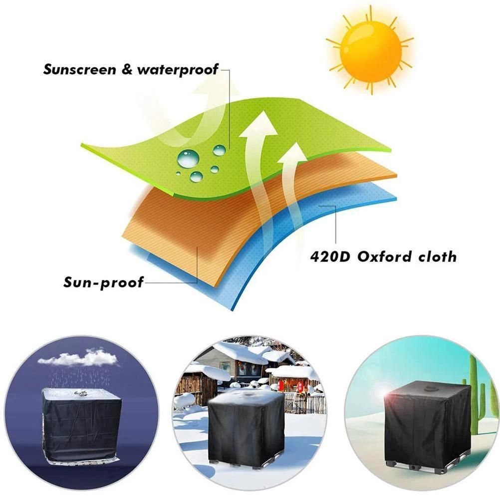 Water Tank Cover for IBC Container IBC Clay Barrel Protection Cover for IBC 1000L view 6