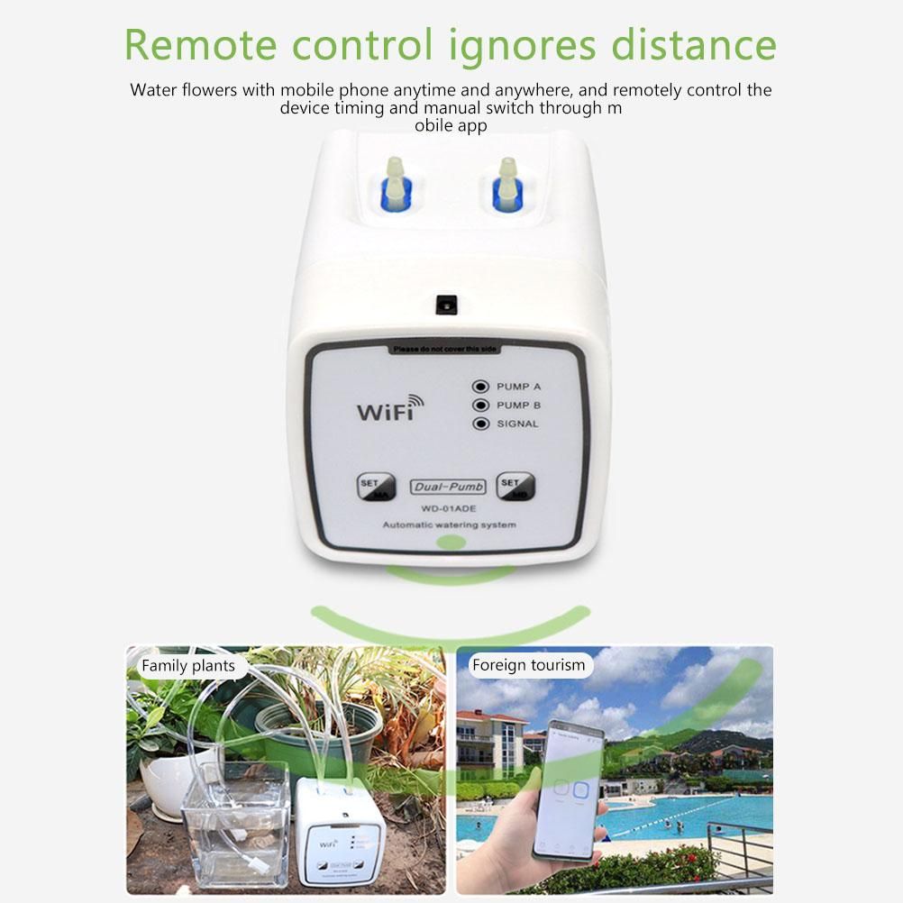 Wifi Double Pump Smart Watering System Smart Self Watering Timer Device Remote view 6
