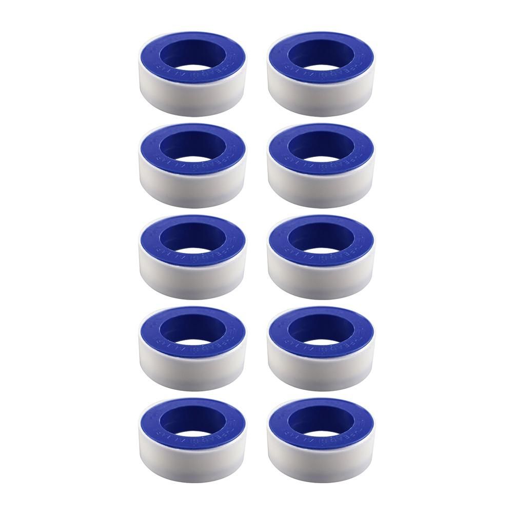 10Pcs Thread Tape Leak Proof PTFE Sealing Tape Waterproof Pipe Sealant Tape — image 1