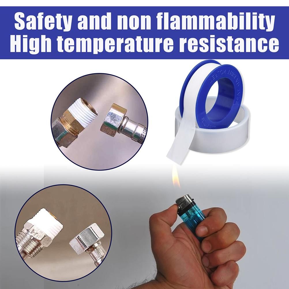 10Pcs Thread Tape Leak Proof PTFE Sealing Tape Waterproof Pipe Sealant Tape view 6