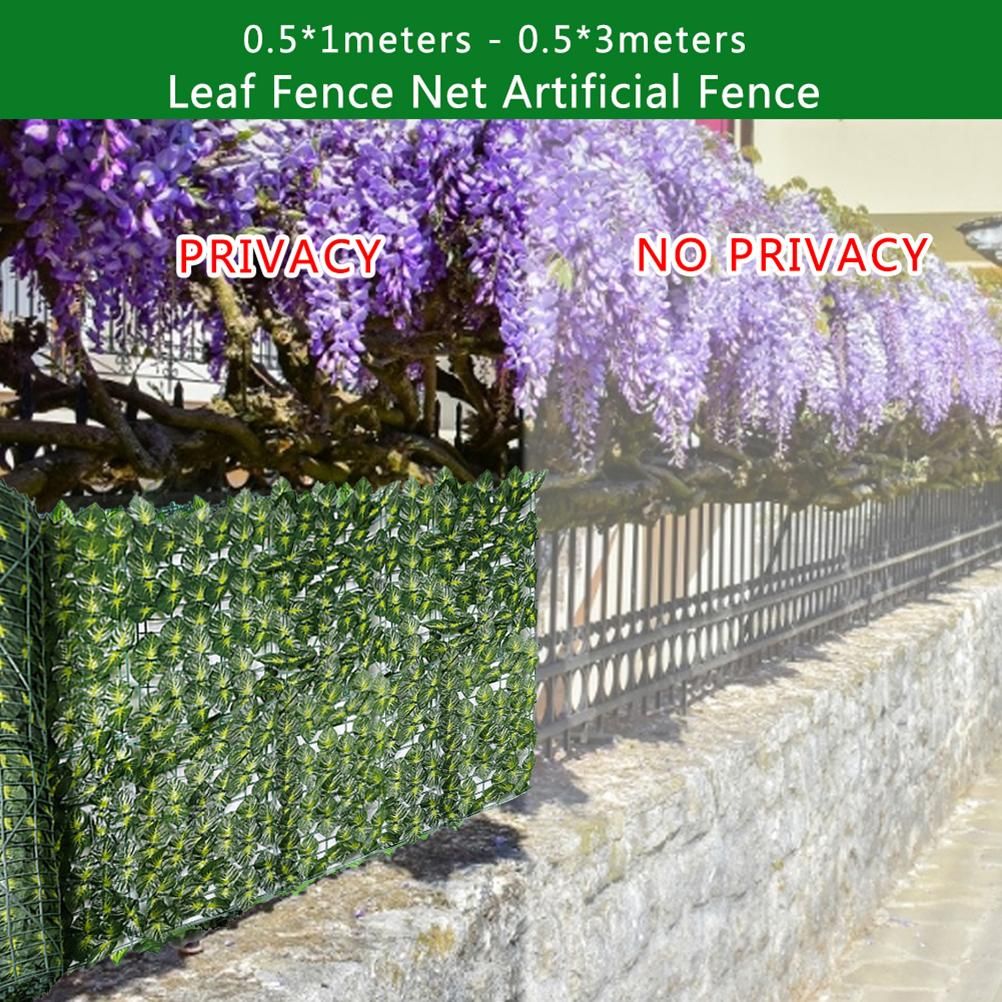 Artificial Ivy Fence Screen Artificial Hedges Fence and Artificial Leaf view 3