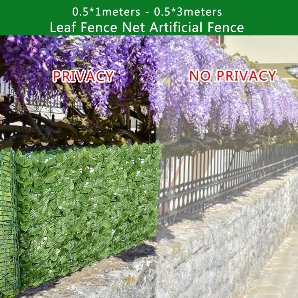Artificial Ivy Fence Screen Artificial Hedges Fence and Artificial Leaf view 3