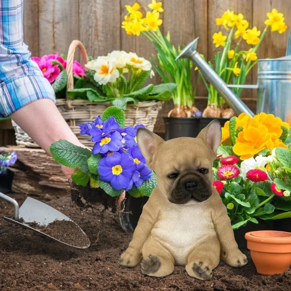 French Bulldog Statue Dog Figurine Resin Ornament for Outdoor Or Indoor Decor view 6
