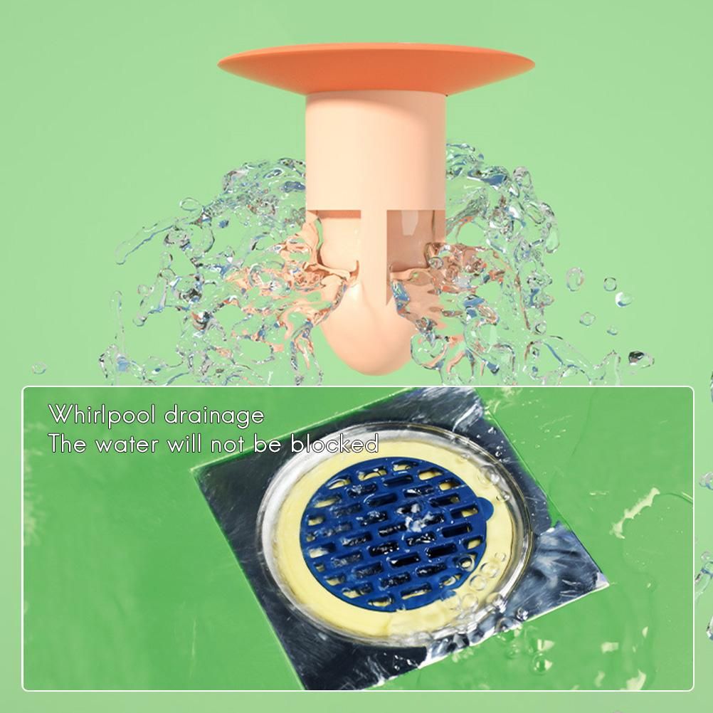 Shower Floor Drain 360° Deodorant Floor Drain Backflow Preventer One Way Drain view 4