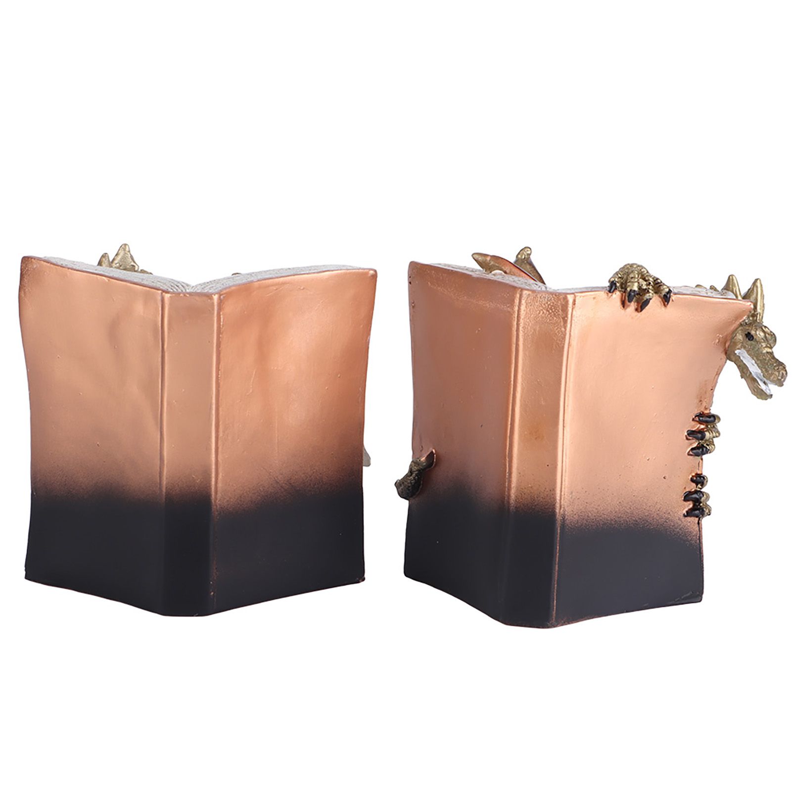 Funny Dragon Bookends Resin Dragon Statue Desktop Bookend for Home Office view 4