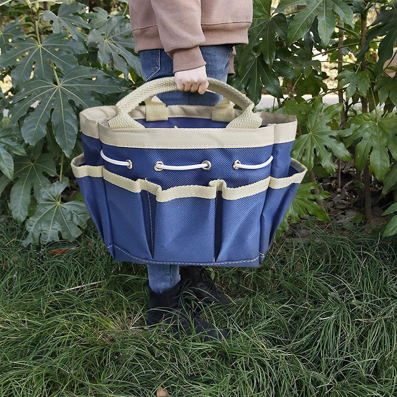 Garden Tote Bag Garden Tools Storage Bag Gardening Gifts for Women Men view 6
