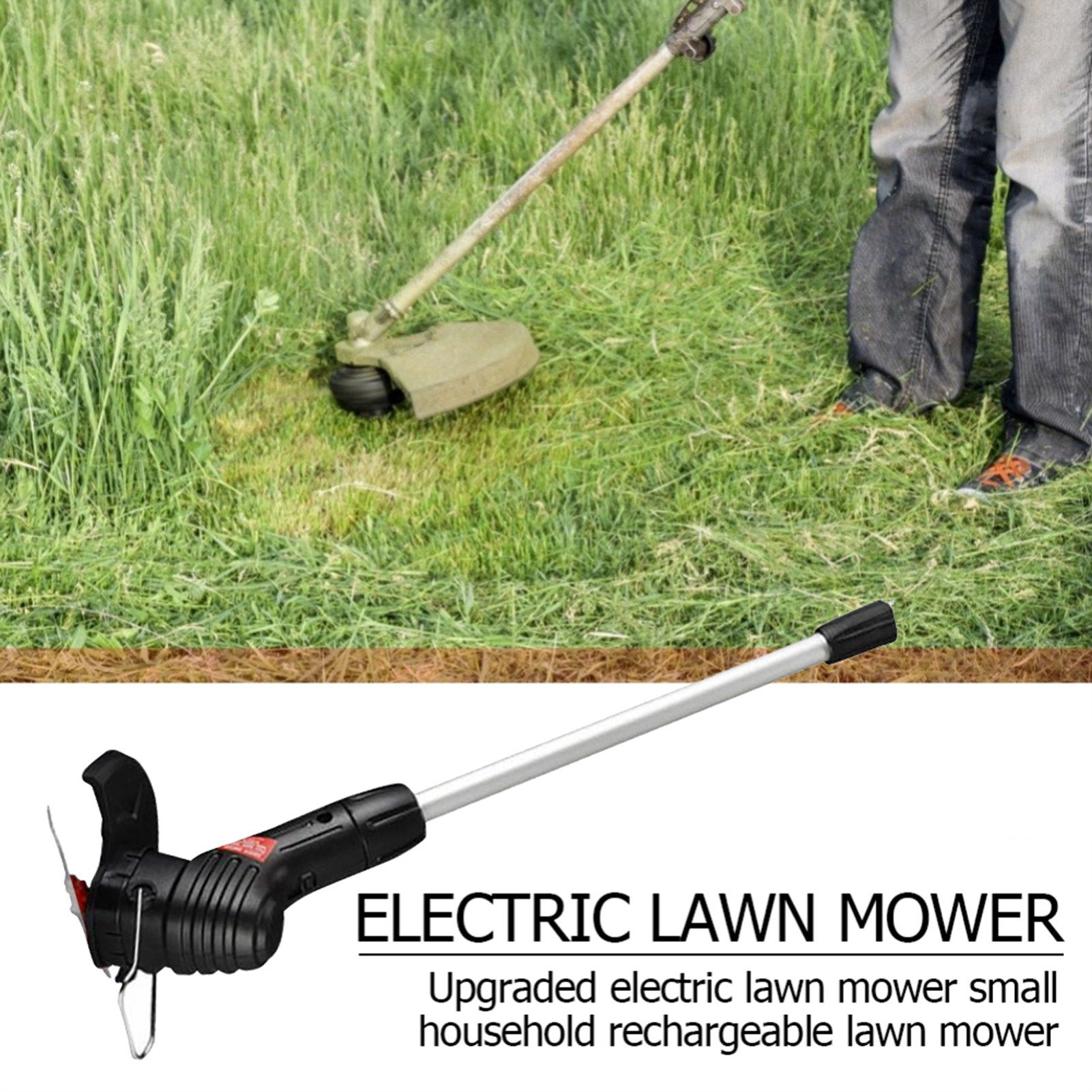 Electric Grass Trimmer Handheld Garden Grass Trimmer Cordless Lawn Trimmer for view 9
