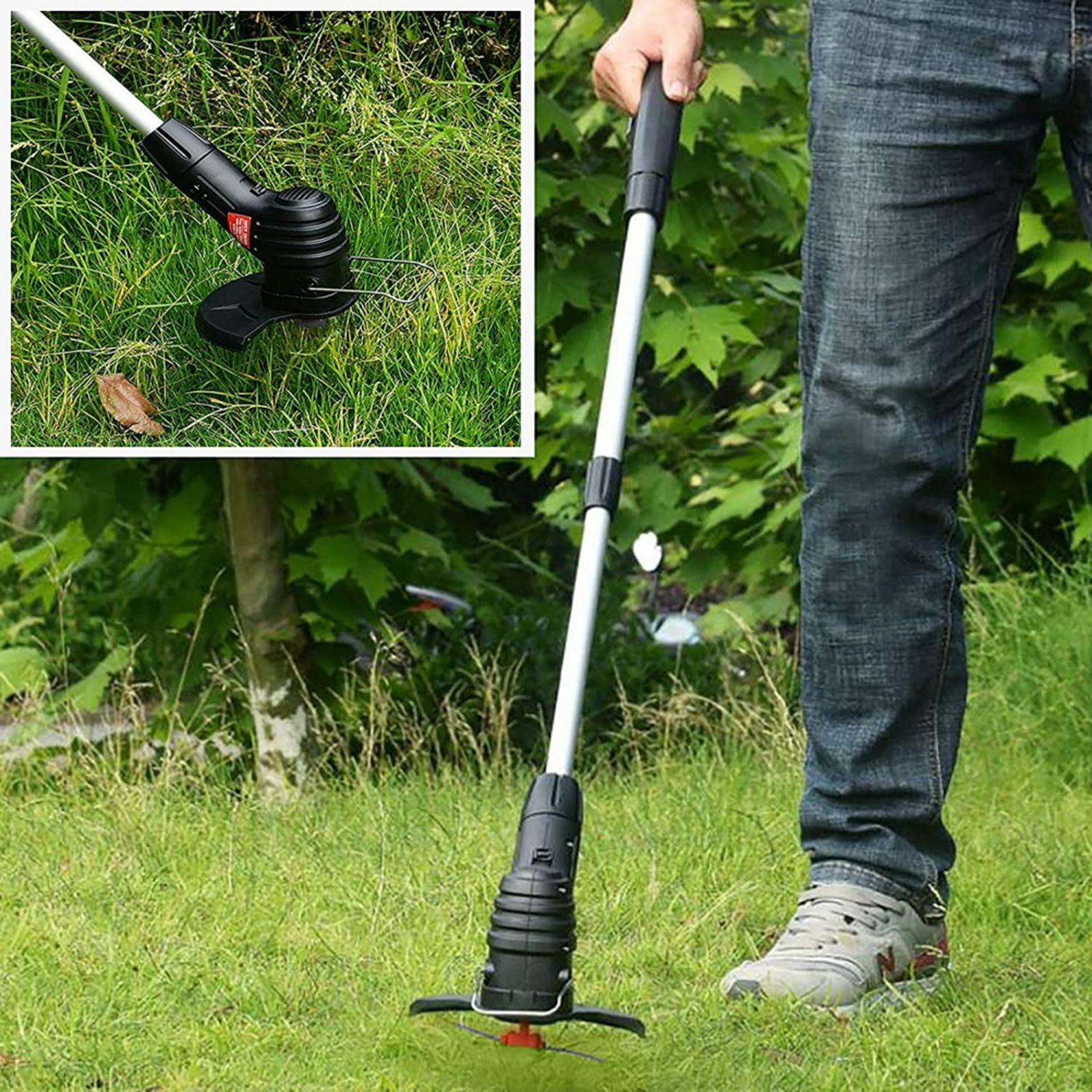 Electric Grass Trimmer Handheld Garden Grass Trimmer Cordless Lawn Trimmer for view 12