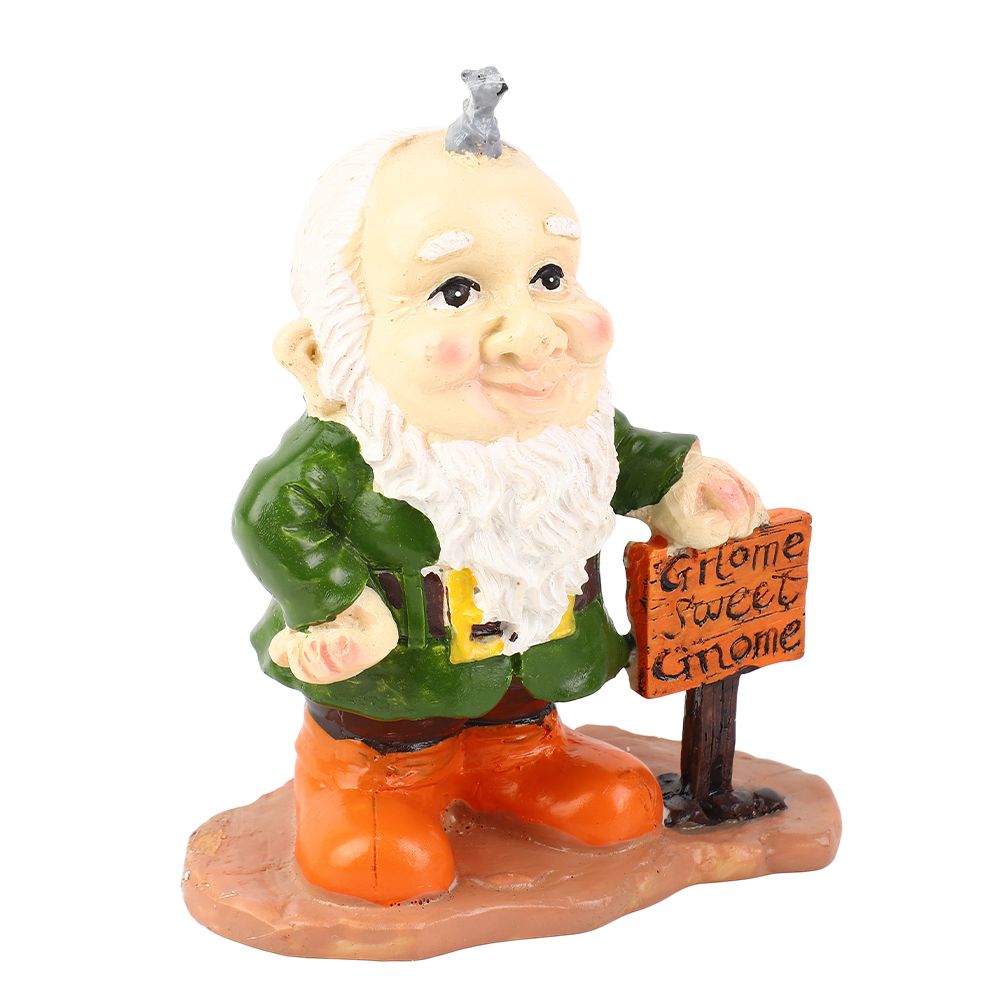 Resin Goblin Statue with 4PCS Replaceable Hats for Xmas Easter Independence view 3