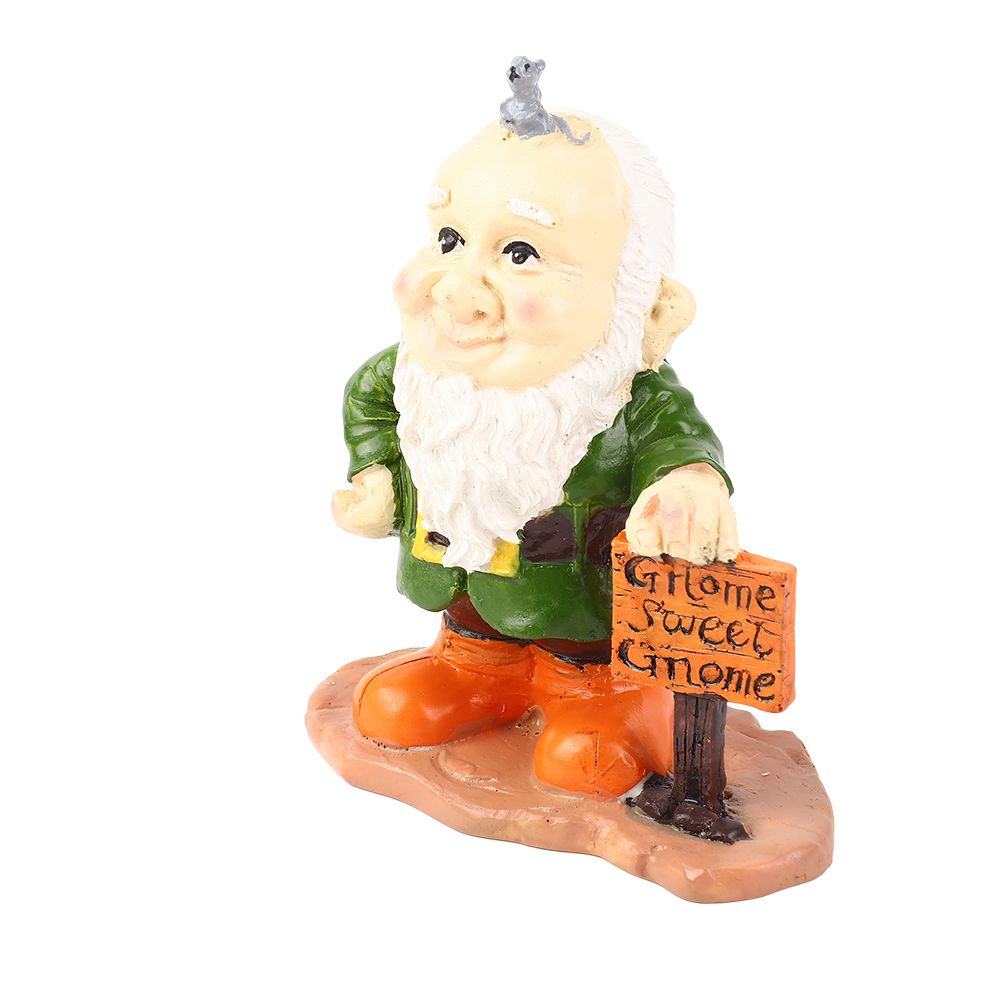 Resin Goblin Statue with 4PCS Replaceable Hats for Xmas Easter Independence view 4