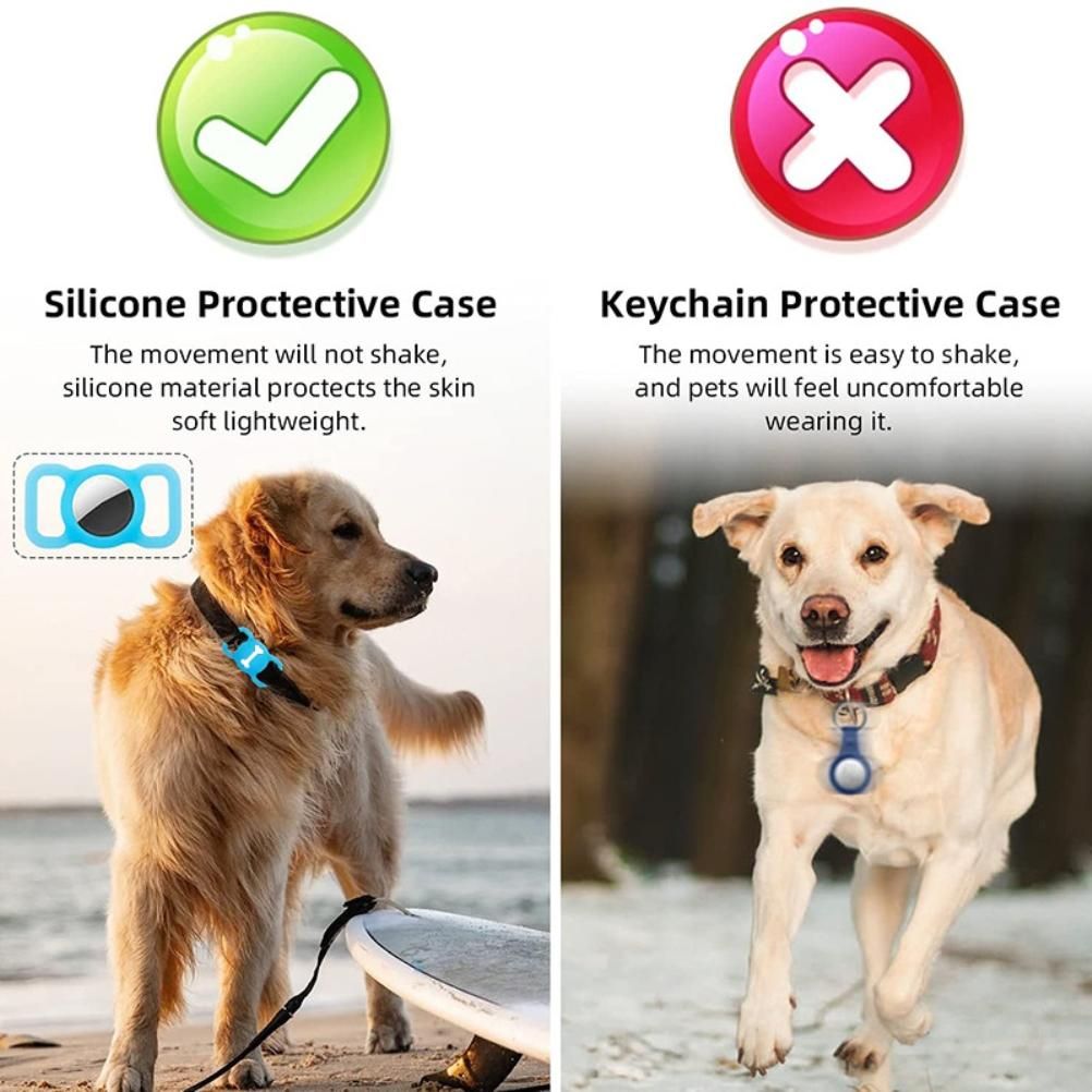 2PCS Silicone Protective Holder Portable Anti Lost Cover Compatible for AirTag view 6