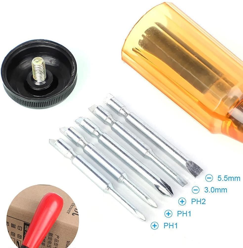 Push Pull Ratchet Screwdriver Adjustment Spiral Ratchet Screwdriver with 5 view 4