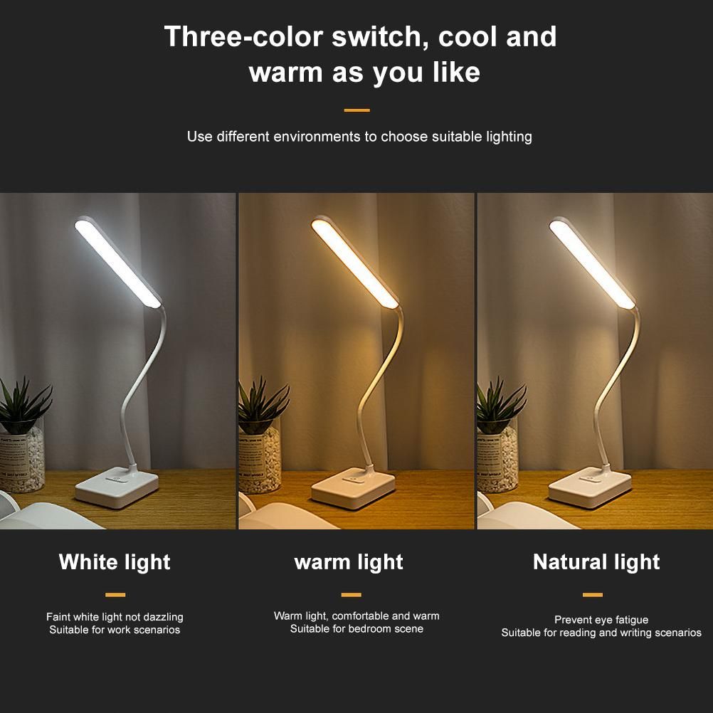Eye Protection LED Desk Lamp USB Charging Bedside Table Desk Lamp with Mobile view 3