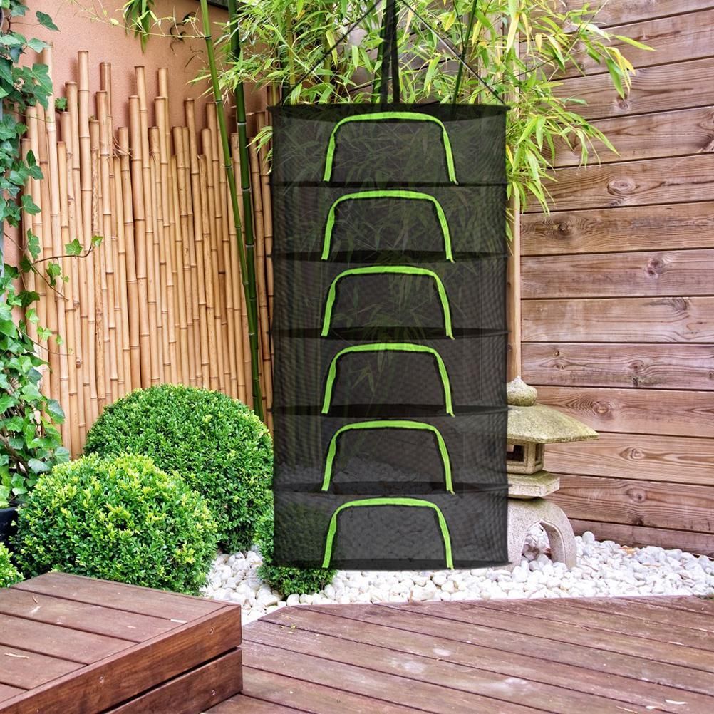 Drying Net for Herbs 2/4/6/8 Layer Herb Drying Rack Hanging Foldable Mesh view 5