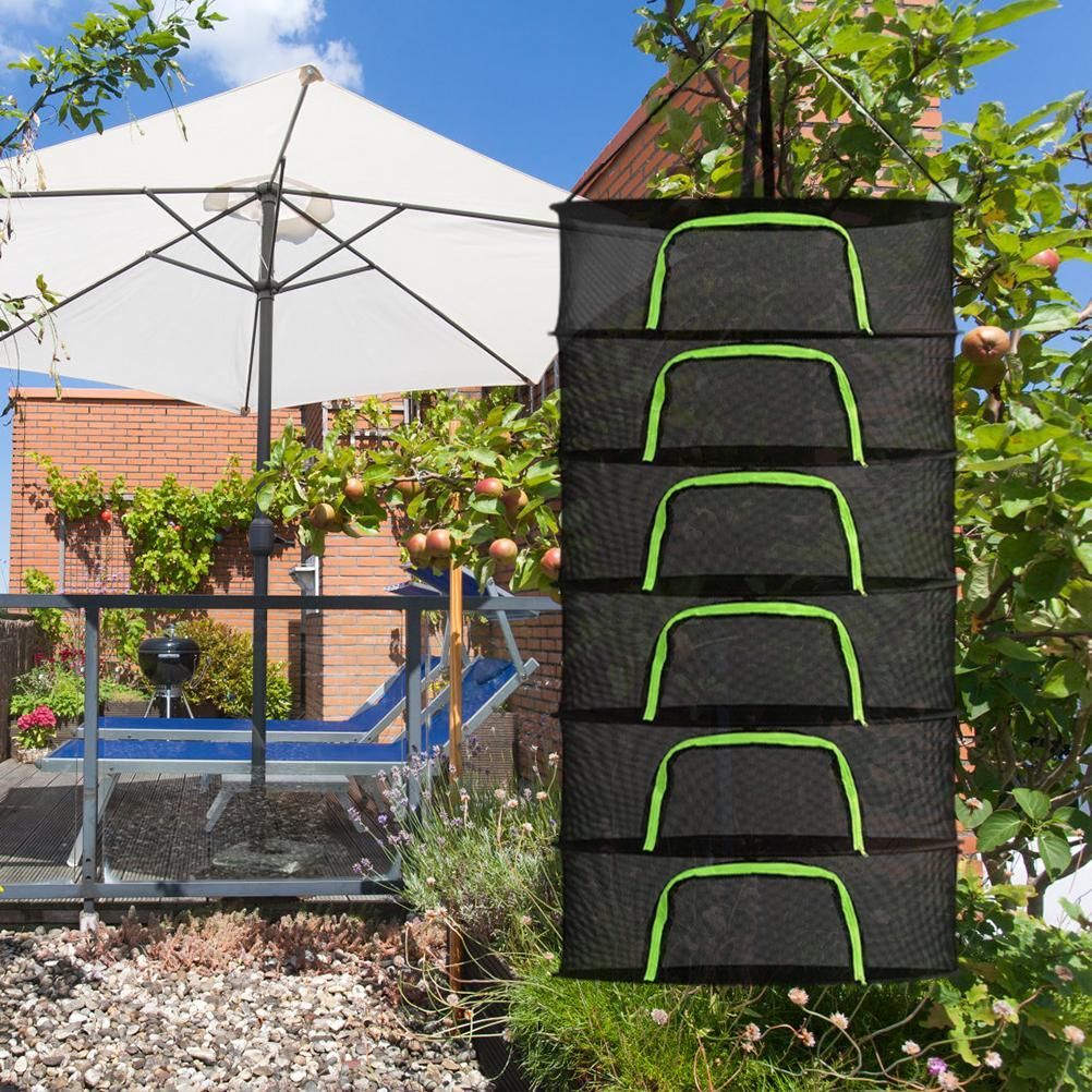 Drying Net for Herbs 2/4/6/8 Layer Herb Drying Rack Hanging Foldable Mesh view 6