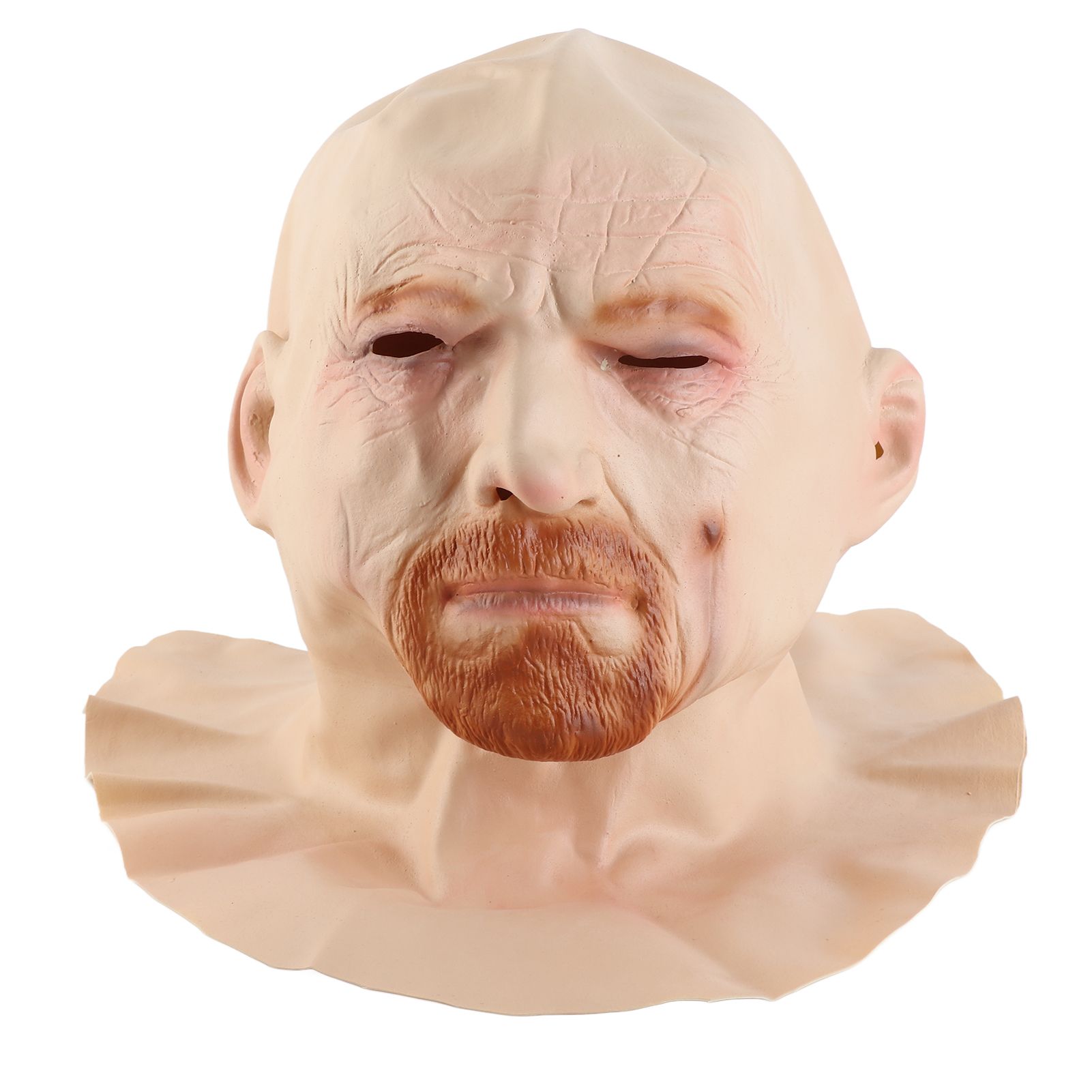 Old Man Face Cover Halloween Latex Headgear Scary Halloween Cosplay Party Props view 4