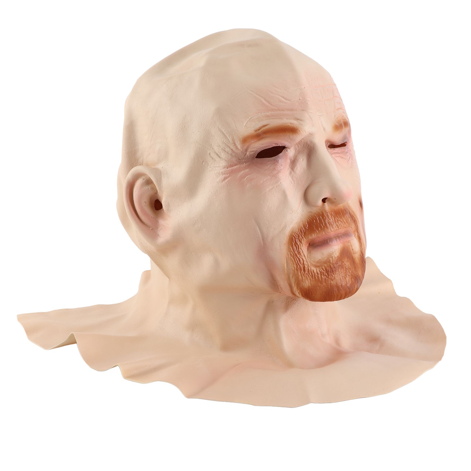 Old Man Face Cover Halloween Latex Headgear Scary Halloween Cosplay Party Props view 5