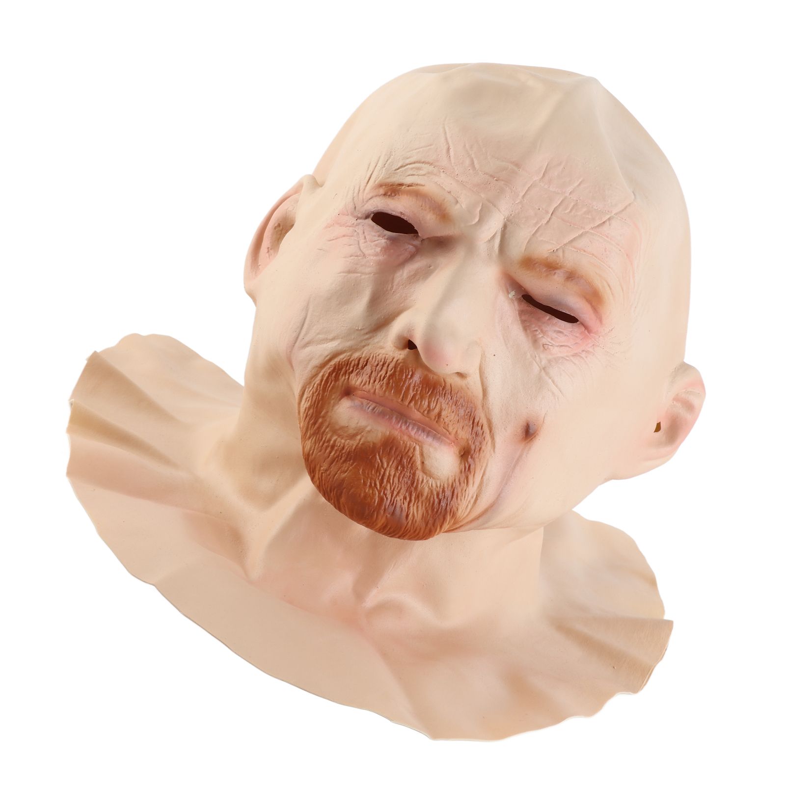 Old Man Face Cover Halloween Latex Headgear Scary Halloween Cosplay Party Props view 7