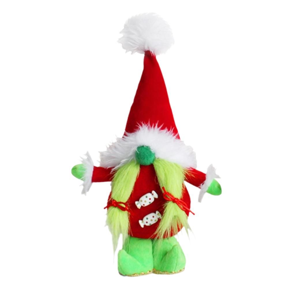 Faceless Green Beard Dwarf Doll Cute Standing Dwarf Elf Ornaments for view 2