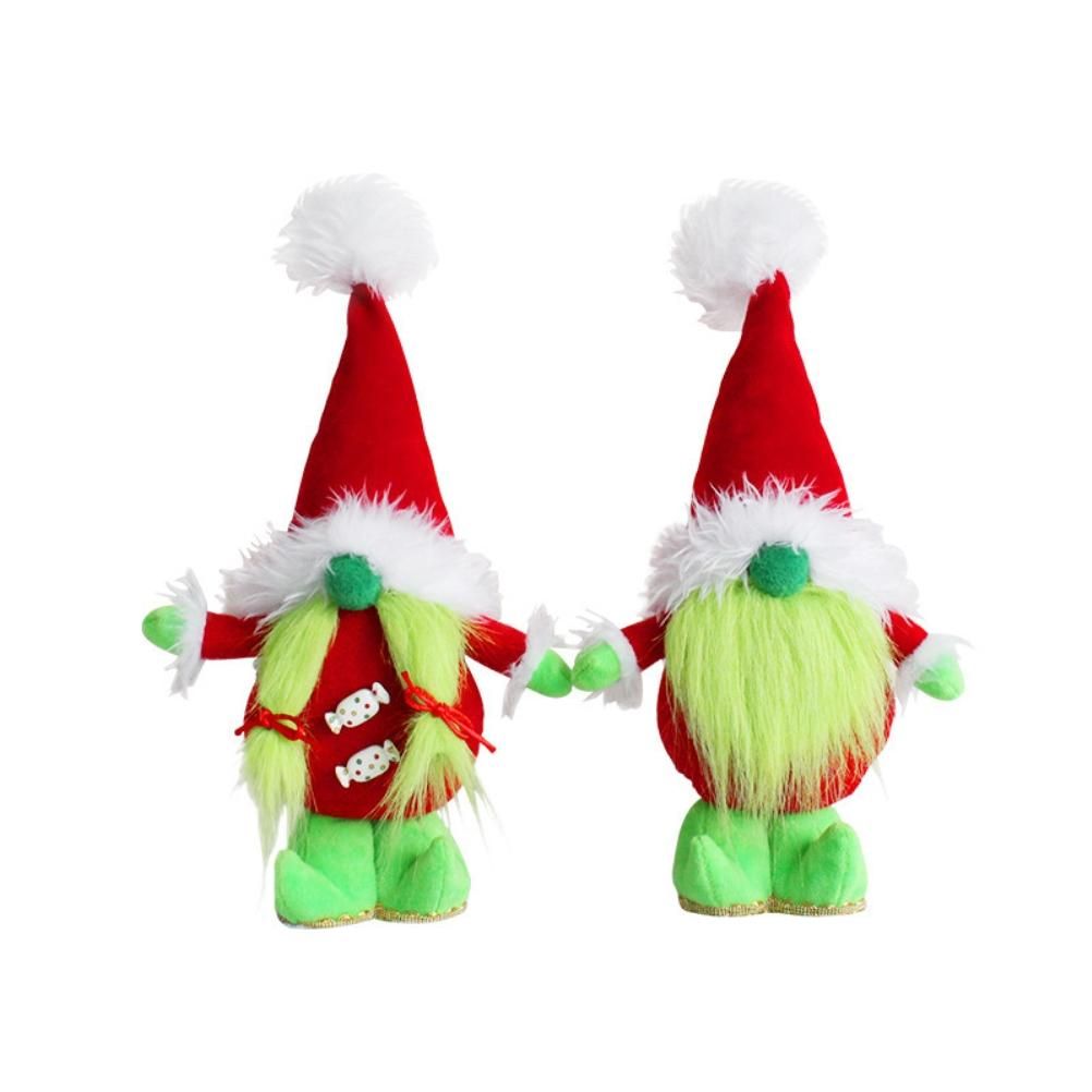 Faceless Green Beard Dwarf Doll Cute Standing Dwarf Elf Ornaments for view 3