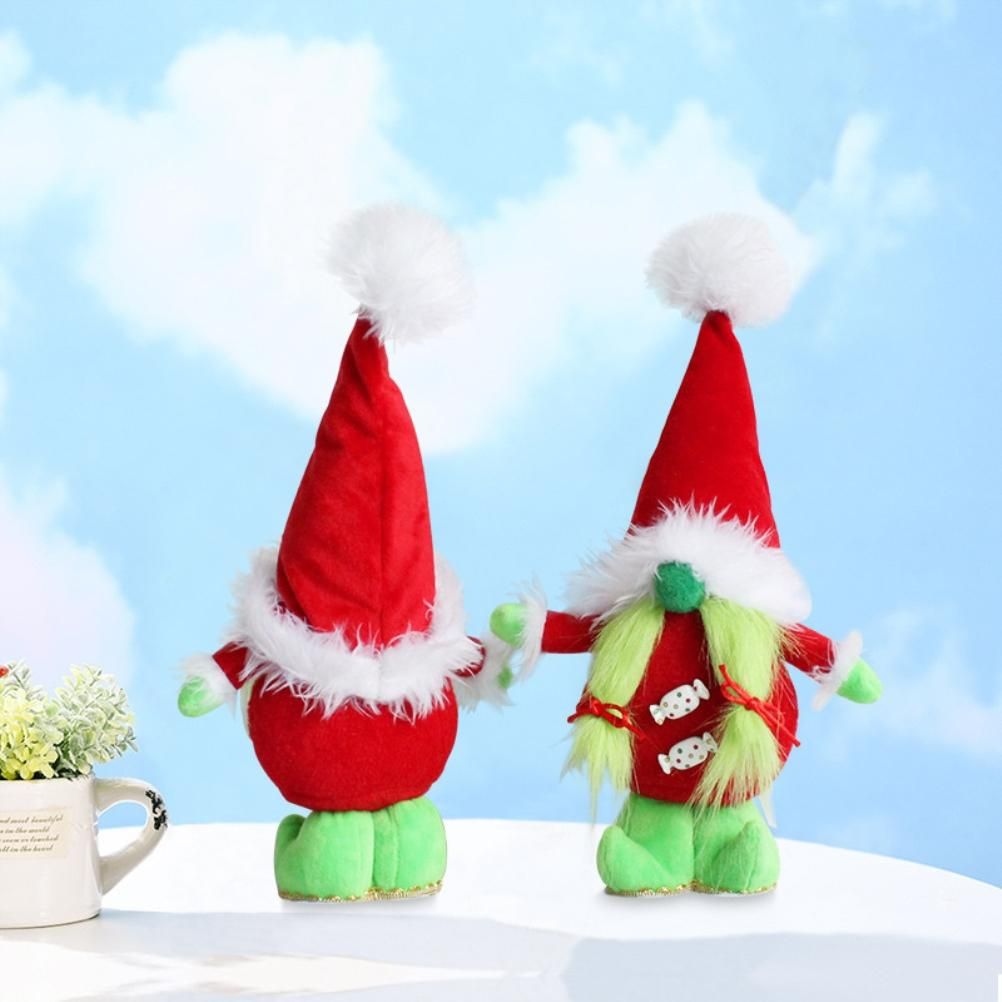 Faceless Green Beard Dwarf Doll Cute Standing Dwarf Elf Ornaments for view 6