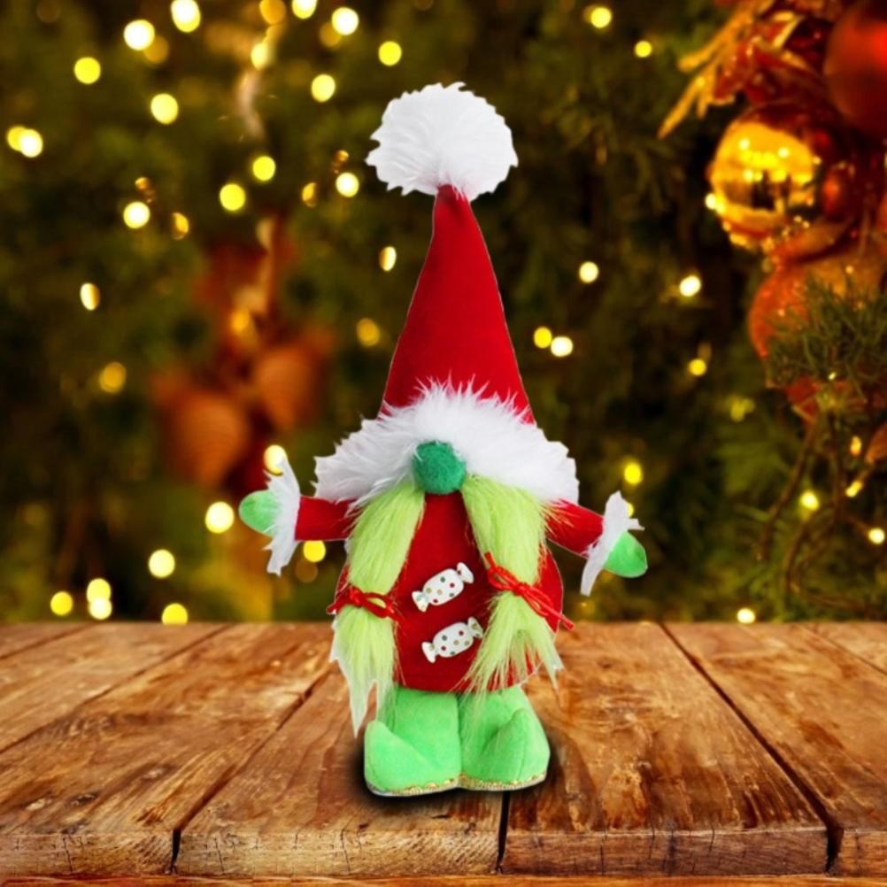 Faceless Green Beard Dwarf Doll Cute Standing Dwarf Elf Ornaments for view 7