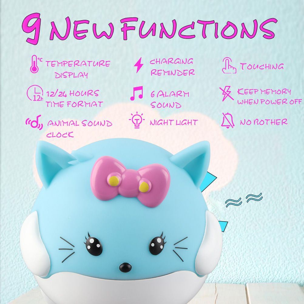 Kids Alarm Clock Snooze Function Bedside Alarm Clock Gift For Boys and Girls view 9