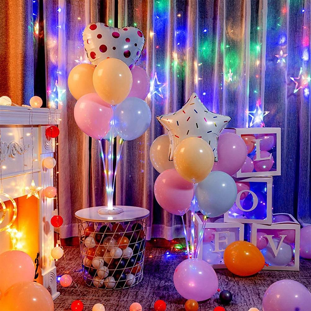 Balloon Holder Kit Color LED Luminous Plastic Balloon Holder Bracket Balloon view 4