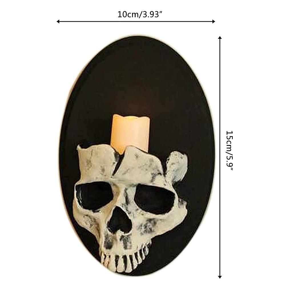 Wall Candle Holder Horror Skeleton Candle Holder for Halloween Party Decoration