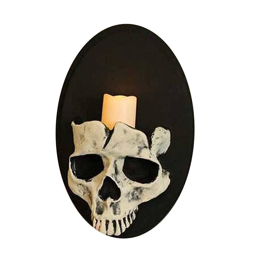 Wall Candle Holder Horror Skeleton Candle Holder for Halloween Party Decoration view 2
