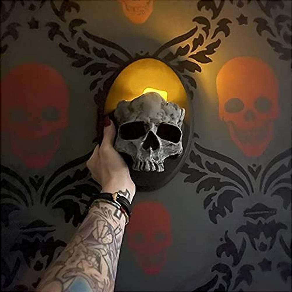 Wall Candle Holder Horror Skeleton Candle Holder for Halloween Party Decoration view 3