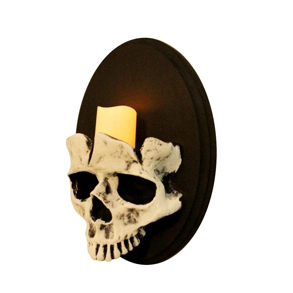 Wall Candle Holder Horror Skeleton Candle Holder for Halloween Party Decoration view 10