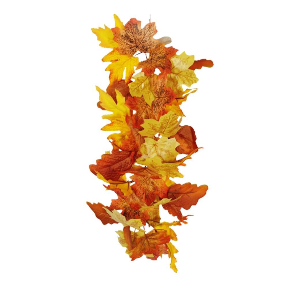 Artificial Fall Maple Leaves Wall Hanging Plants for Halloween Thanksgiving Decor view 2